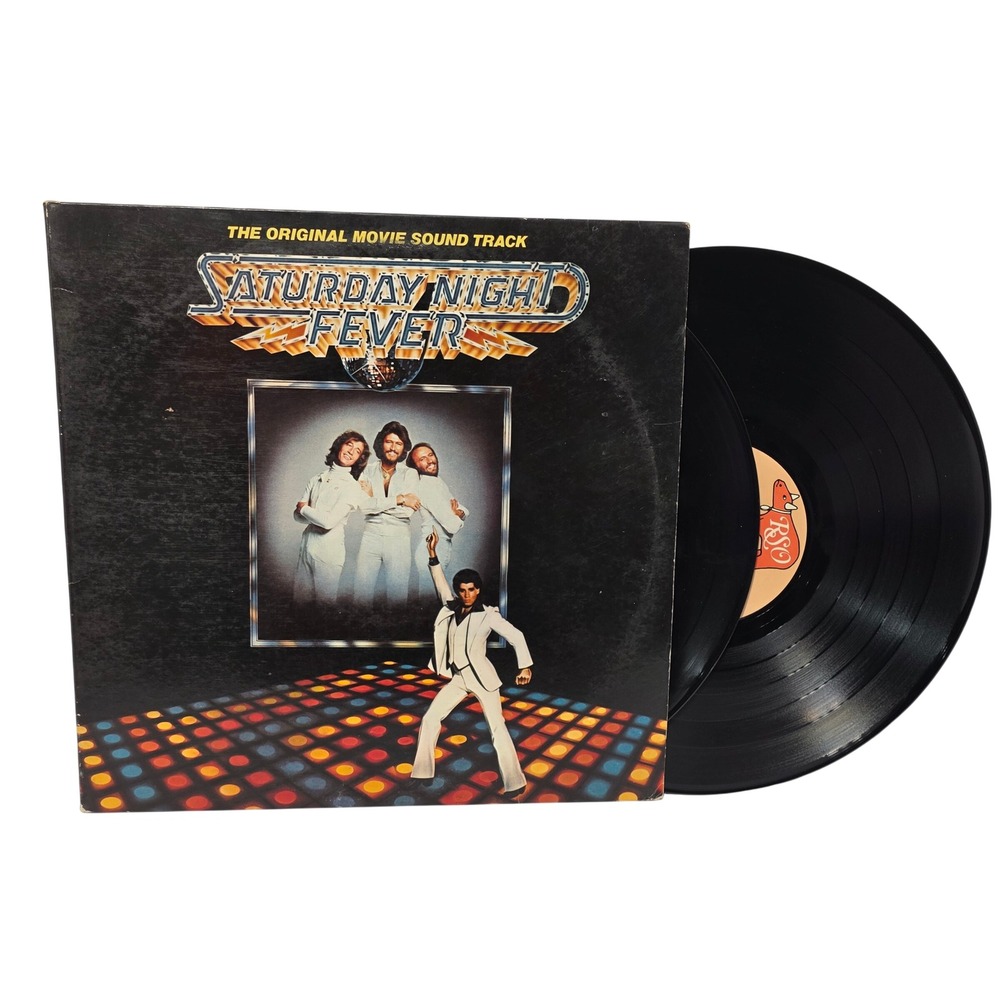 Saturday Night Fever Original Movie Sound Track 1977 Double Vinyl LP Records*